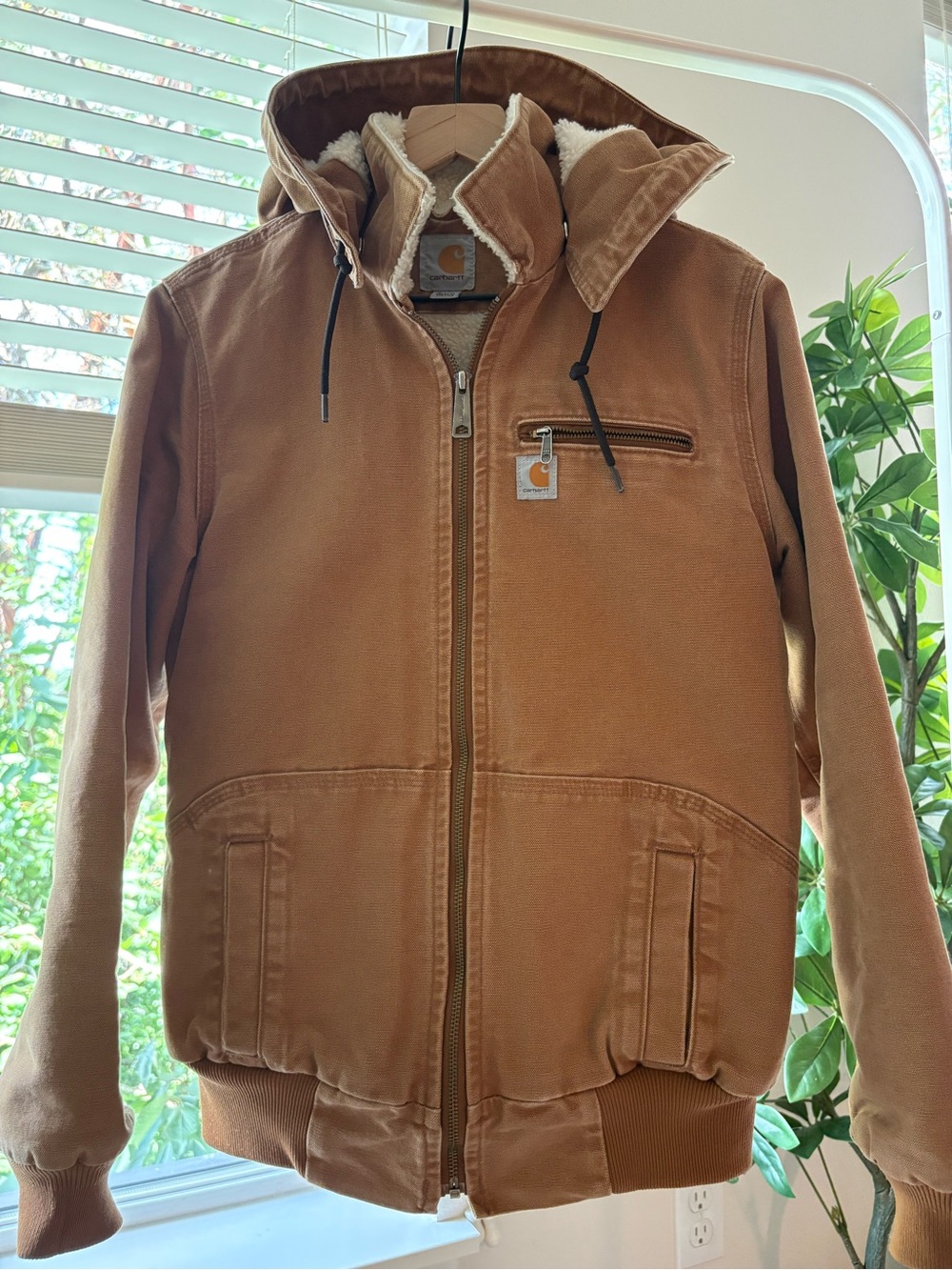 Carhartt Vintage Weathered Wildwood Sherpa Lined Hooded Jacket